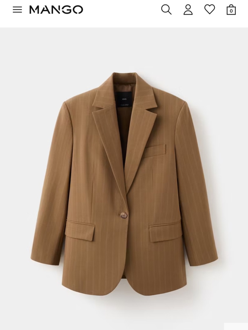 MANGO Women’s Pinstripe Blazer